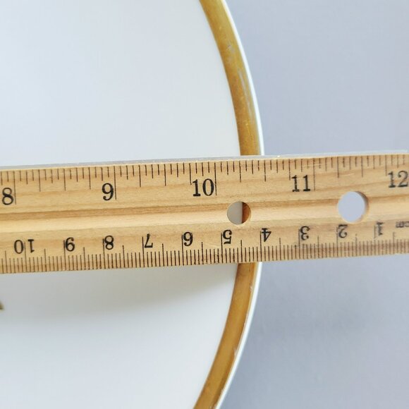 Vintage PM Jaeger & Co. Harvest Dinner Plate, Red Apple & Berry, Heavy Gold Trim - Picture 8 of 10